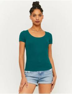 Tally Weijl - GREEN BASIC T-SHIRT