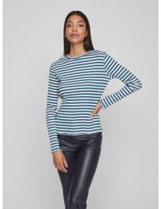 VILA - VITHESSA O-NECK L/S TOP - NOOS