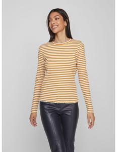 VILA - VITHESSA O-NECK L/S TOP - NOOS