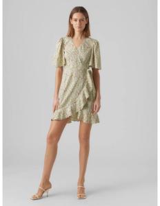 Vero Moda - VMEMMA HENNA 2/4 SHORT WRAP DRESS WVN GA