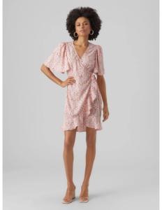 Vero Moda - VMEMMA HENNA 2/4 SHORT WRAP DRESS WVN GA