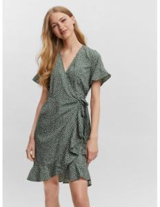 Vero Moda - VMHENNA 2/4 WRAP FRILL DRESS WVN NOOS