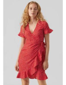 Vero Moda - VMHENNA 2/4 WRAP FRILL DRESS WVN NOOS