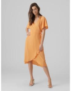 Vero Moda - VMSAKI SS CALF WRAP DRESS GA NOOS