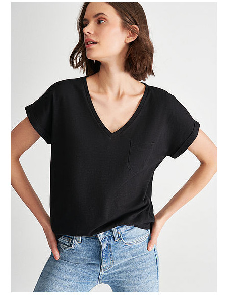 Mavi - V NECK BASIC TEE