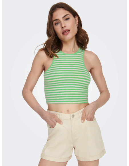 ONLY - ONLBELIA S/L CROP TOP BOX JRS