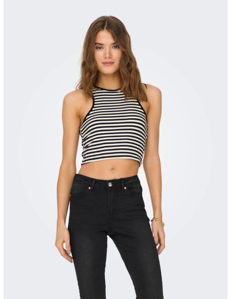 ONLY - ONLBELIA S/L CROP TOP BOX JRS