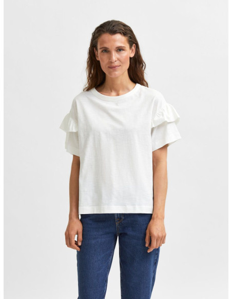 SELECTED FEMME - SLFRYLIE SS FLORENCE TEE M NOOS