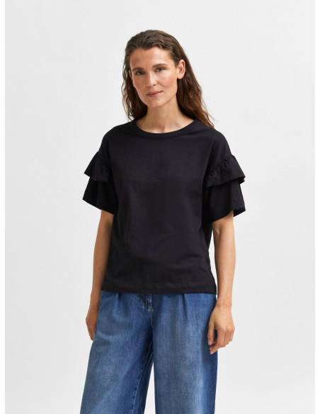 SELECTED FEMME - SLFRYLIE SS FLORENCE TEE M NOOS