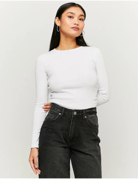 Tally Weijl - BASIC LONG SLEEVES TOP