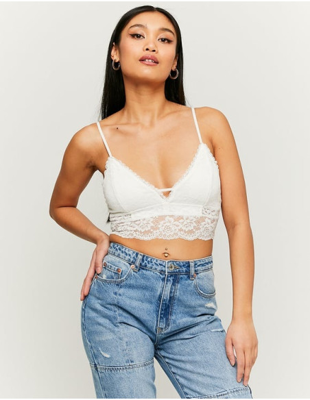 Tally Weijl - WHITE LACE BRALET