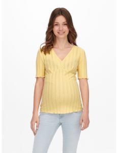 ONLY MATERNITY - OLMIBI S/S V-NECK TOP JRS