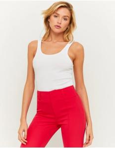 Tally Weijl - WHITE BASIC TANK TOP