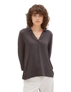 Tom Tailor - T-Shirt Fabric Mix Blouse