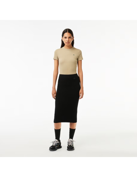 Lacoste - Ribbed, Seamless Knit Pencil Skirt