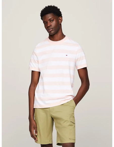 Tommy Hilfiger - SLUB COTTON STRIPE TEE