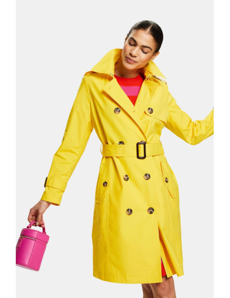 ESPRIT - Belted Double-Breasted Trench Coat