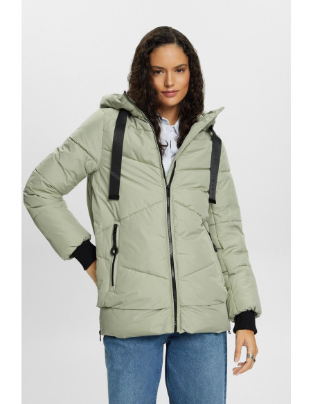 ESPRIT - Hooded Quilted Puffer Jacket