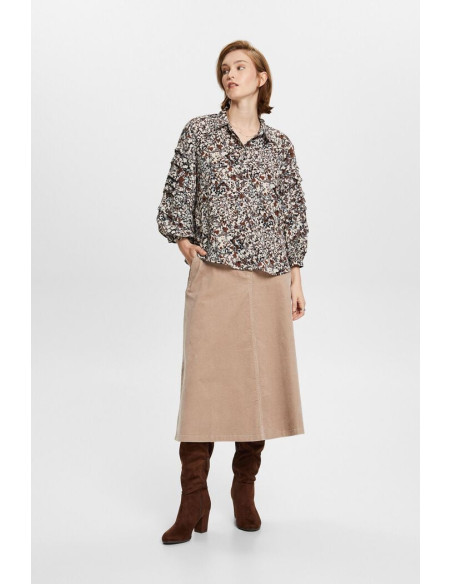 ESPRIT - In recycled material: the patterned blouse