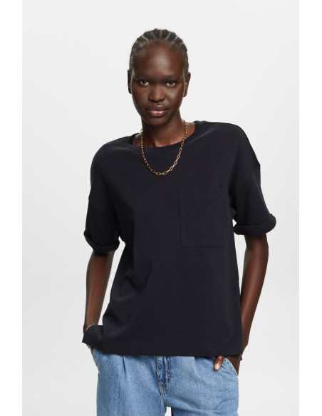 ESPRIT - Oversized t-shirt with a patch pocket