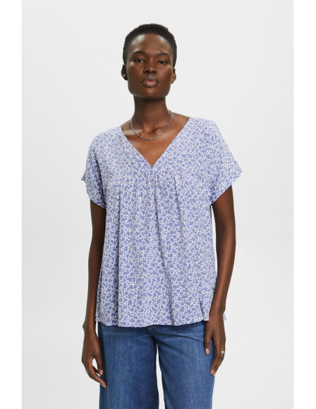 ESPRIT - Patterned V-neck blouse