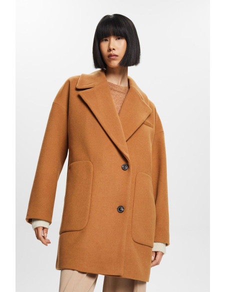 ESPRIT - Recycelt: blended wool coat