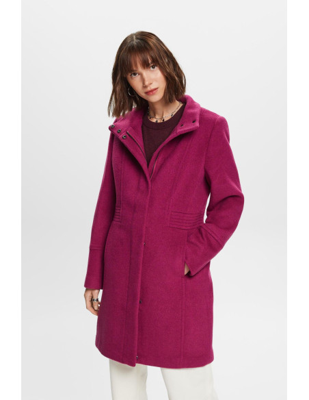 ESPRIT - Recycled: wool blend coat