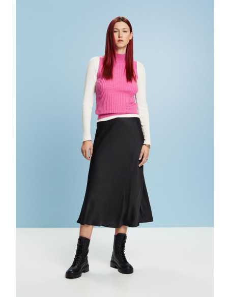 ESPRIT - Satin Midi Skirt