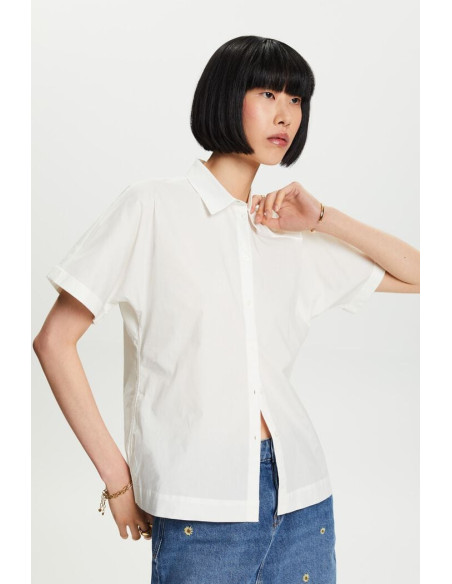 ESPRIT - Short Sleeve Cotton Poplin Shirt