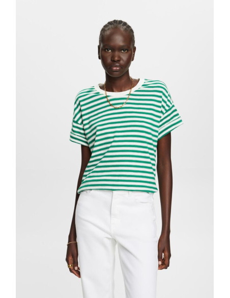 ESPRIT - Striped t-shirt, 100% cotton