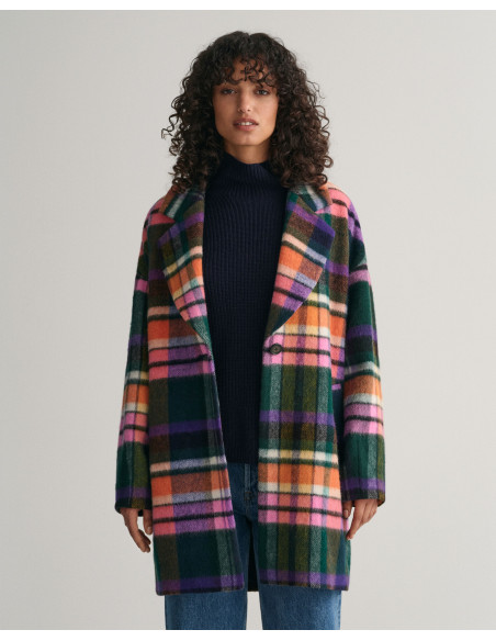 Gant - CHECKED COCOON COAT