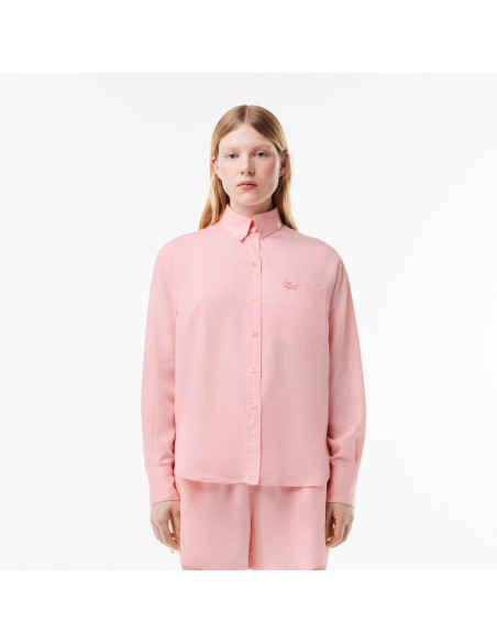 Lacoste - OVERSIZED LYOCELL SHIRT