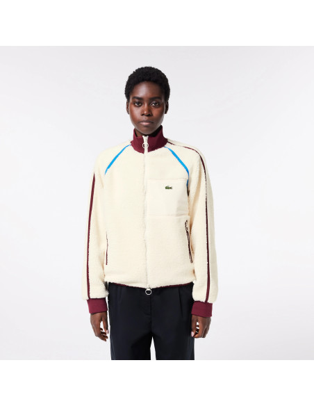 Lacoste - WOMEN&#039;S CONTRAST ACCENT FLEECE SWEATSHIRT