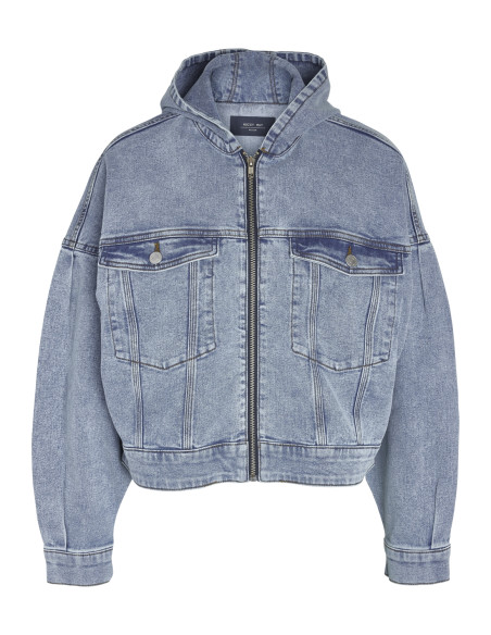 Noisy May - NMALVIVA L/S DENIM JACKET W HOOD VI338MB