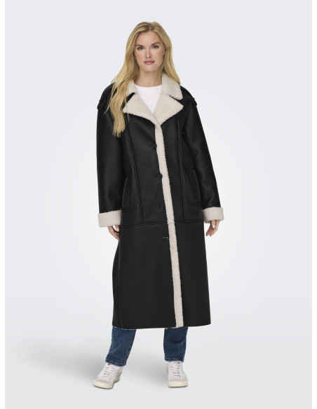 ONLY - ONLVIVA FAUX LEATH BONDED COAT CC OTW