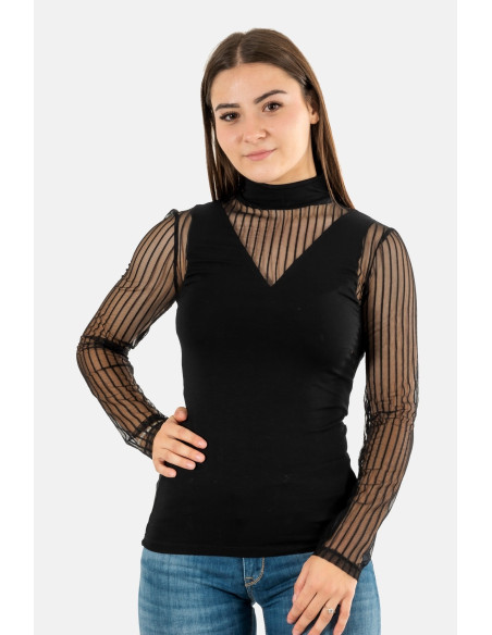 Salsa Jeans - PLANIN LONG-SLEEVE MESH JERSE