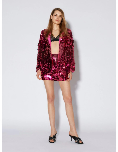 Somethingnew by Vero Moda - SNJANE SEQUIN MINI SKIRT D3