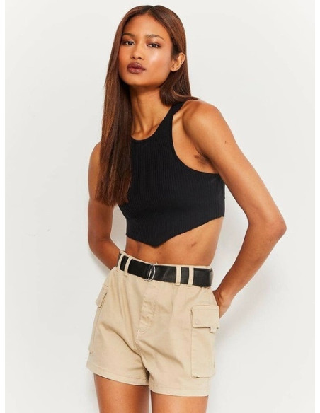 Tally Weijl - HIGH WAISTED MINI CARGO SHORTS