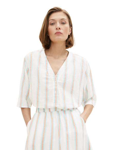 Tom Tailor - Linen Mix Blouse Tunic