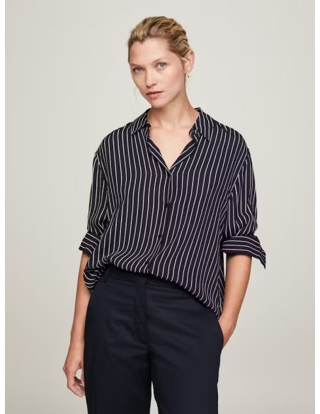 Tommy Hilfiger - FLUID VISCOSE CREPE SHIRT