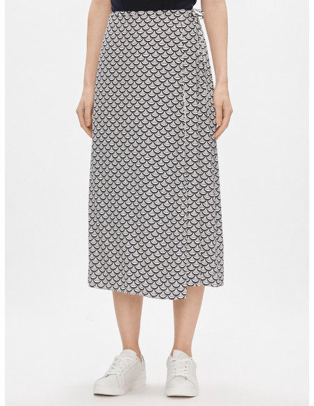 Tommy Hilfiger - SEAL AOP WRAP MIDI SKIRT