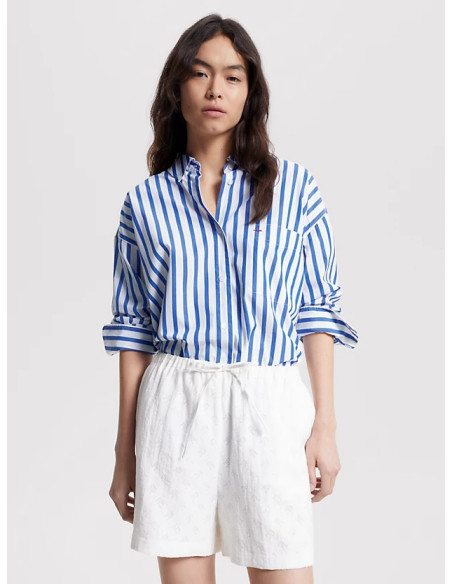 Tommy Hilfiger - STRIPED ICON OVERSIZED SHIRT