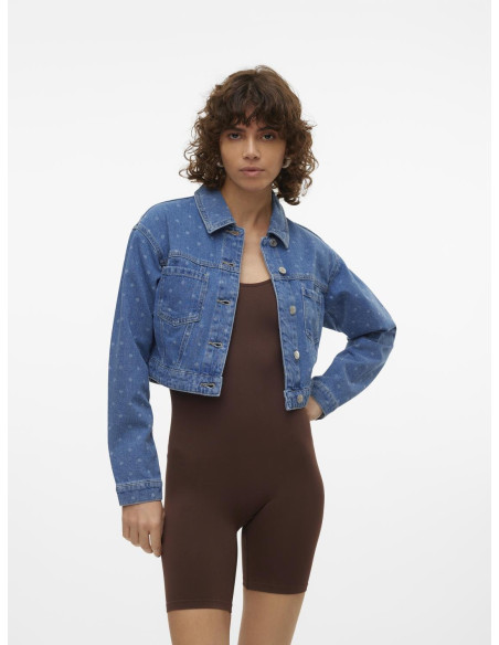 Vero Moda - VMRUBY LS SHORT DENIM JACKET POP