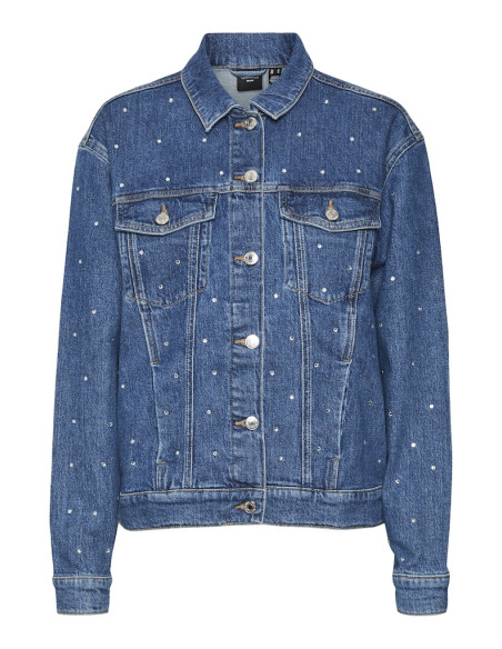 Vero Moda - VMTESSA LS RHINES OVERSIZE DNM JACKET GA