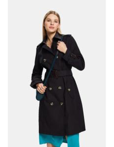 ESPRIT - Belted Double-Breasted Trench Coat