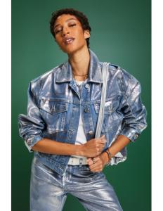 ESPRIT - Metallic Denim Jacket