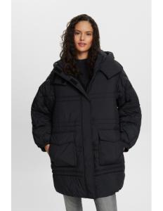 ESPRIT - Recycled: quilted coat with hood