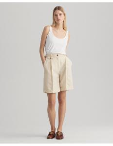 Gant - D2. HW LINEN BLEND LONG SHORTS