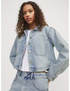 JJXX - JXAYLA CROPPED DENIM OVERSHIRT DNM