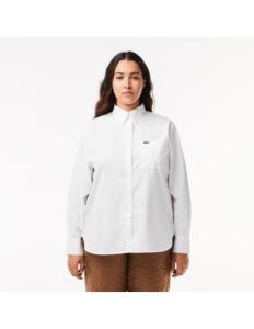 Lacoste - Lacoste Women&#039;s Oversize White Shirt